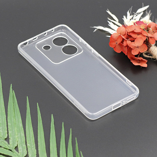 Чехол силиконовый для Xiaomi Poco M7 Pro (5G), с защитой камеры, X-CASE, прозрачный