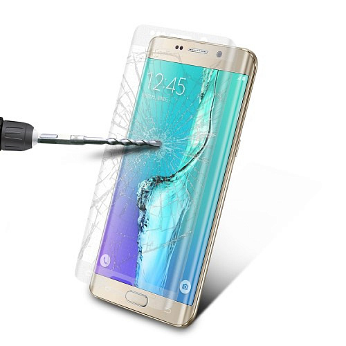 Защитное стекло на Samsung G928F, Galaxy S6 Edge Plus, с загибом, прозрачное, X-CASE
