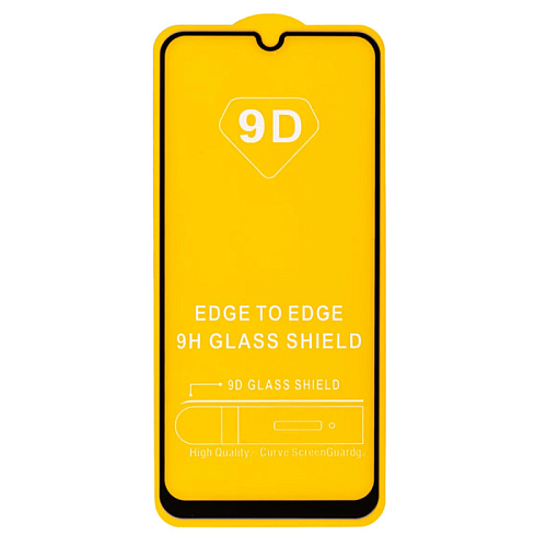 Защитное стекло на Samsung Galaxy A20S (2019), 9D, черный, X-CASE