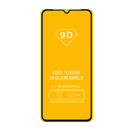 Защитное стекло на Xiaomi Redmi 9A/9C/Poco C3, 9D, черное, X-CASE