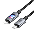 Кабель Lightning to Type-C (PD), HOCO, U144, 1.2 метра, цвет черный