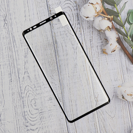 Защитное стекло на Samsung Galaxy S8/S9, 3D Full Glue, черное, X-CASE