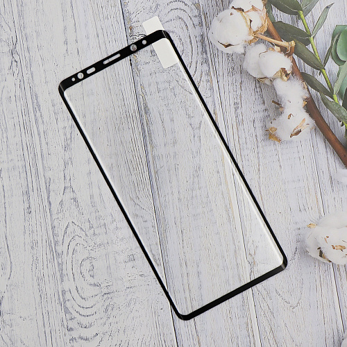 Защитное стекло на Samsung Galaxy S8/S9, 3D Full Glue, черное, X-CASE