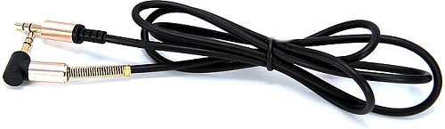 AUX Audio кабель 3,5 мм, UPA02, HOCO, черный, угловой