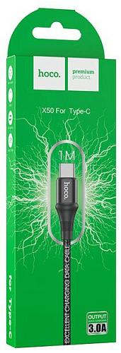 USB Кабель Type-C, HOCO, X50, черный
