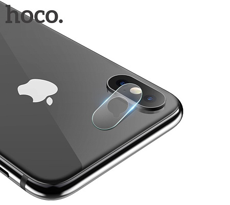 Защитное стекло на iPhone X/Xs/Xs Max (V11) 2в1, HOCO, на заднюю камеру