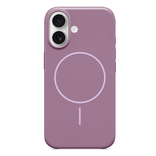 Чехол-накладка для iPhone 16, глянцевый, магнитный (MagSafe), без лого, X-CASE, фиолетовый