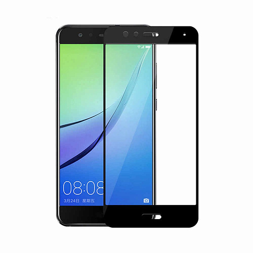 Защитное стекло на Huawei P9, Silk Screen 2.5D, черный, X-CASE