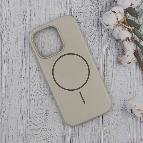 Чехол-накладка для iPhone 16 Pro, глянцевый, магнитный (MagSafe), без лого, X-CASE, белый