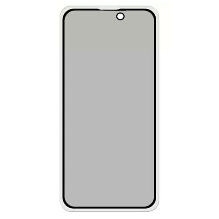 Защитное стекло на iPhone 15/16, Privacy, черное, X-CASE