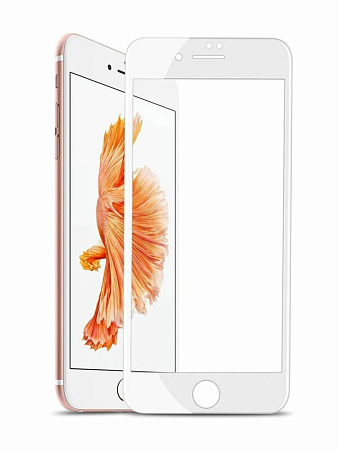 Защитное стекло на iPhone 6 Plus/6S Plus, 3D белый, тех.паке, X-CASE