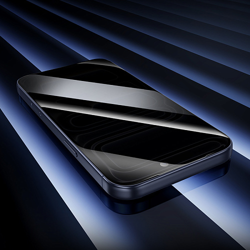 Защитное стекло для iPhone 17 Pro Max, G777 Plus, HOCO, anti-static, антишпион, черное