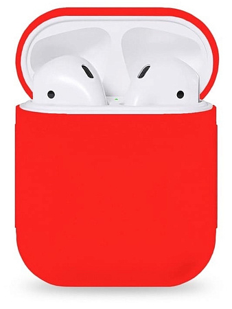 Чехол силиконовый для Airpods 1/Airpods 2 case, X-CASE, красный
