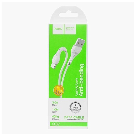 USB Кабель Type-C, HOCO, X37, белый
