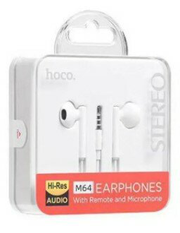   M64 Melodious wire control earphones, HOCO, 