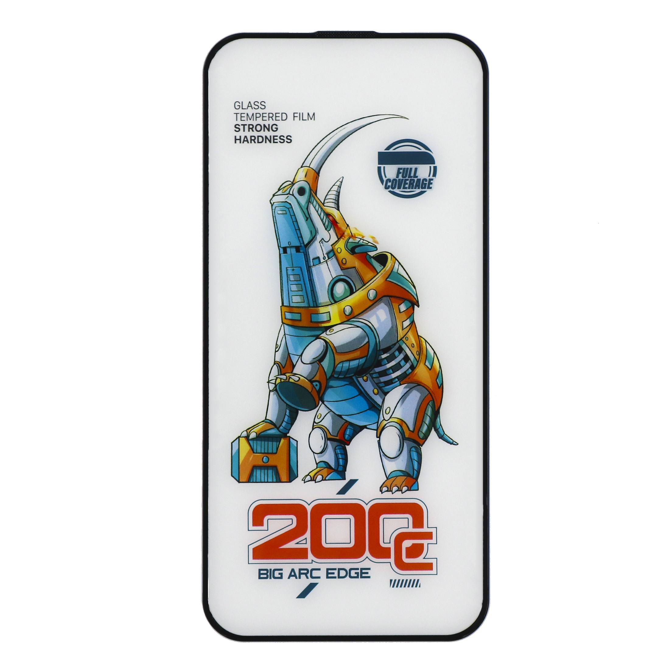 Защитное стекло на iPhone 16 Pro/17, носорог, с сеточкой для динамика, черное, X-CASE Защитное стекло на iPhone 16 Pro/17, носорог, с сеточкой для динамика, черное, X-CASE