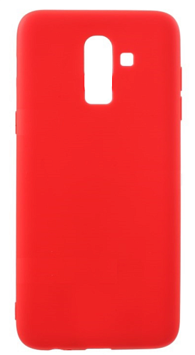 Чехол силиконовый для Samsung J810G Galaxy J8 (2018), красный