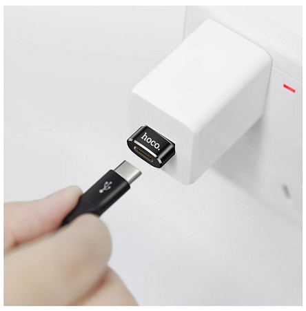 Переходник с USB-A на Type-C, HOCO, UA6