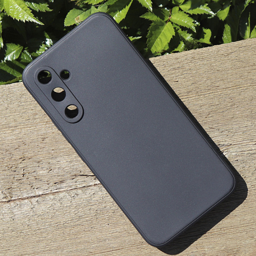 Чехол силиконовый для Samsung Galaxy A34 (5G), good quality, с защитой камеры, X-CASE, черный