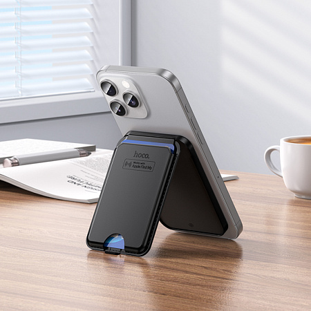 Устройство для поиска вещей E91I, синхронизация с IOS, Носо, в виде магнитного чехла для карты, черный