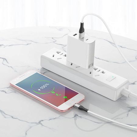 USB Кабель Micro, HOCO, X72, силиконовый, 1м, белый