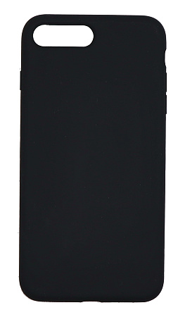 Чехол-накладка для iPhone 7 Plus/8 Plus, Silicon Case, без лого, черный