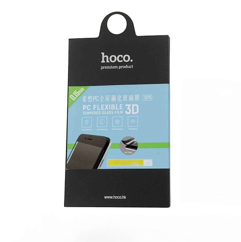 Защитное стекло на iPhone 6/6S(SP9), HOCO, закруглённое, черное