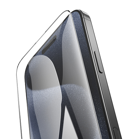 Защитное стекло для iPhone 16 Pro, G14, HOCO, Guardian shield series full-screen HD tempered glass, черное