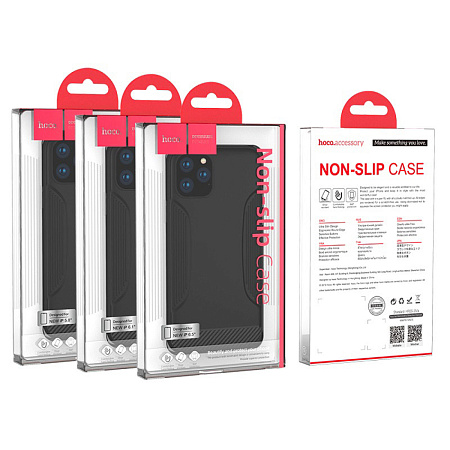 Чехол силиконовый для IPhone 11 Pro Max, Warrior Series TPU, HOCO, черный