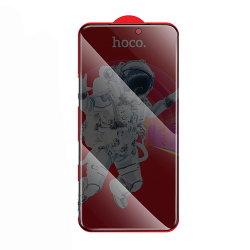 Защитное стекло для iPhone 17 Pro, G15, HOCO, Guardian shield series full-screen anti-spy tempered glass, черное