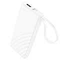 Универсальный Доп. Аккумулятор 5000mAh, J129, HOCO, 1 USB (5V/2A), провод Type-C, белый