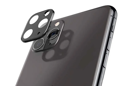 Защитное стекло на iPhone 11 Pro/11 Pro Max (A18), HOCO, на заднюю камеру, черное