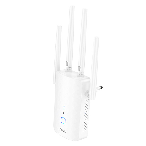 Репитер WiFi4, HI35, HOCO, белый