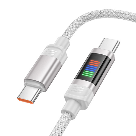 Кабель Type-C на Type-C, HOCO, U126, 1.2м, 100W, серый