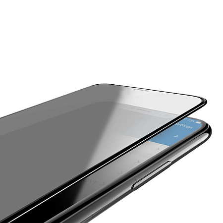 Защитное стекло на iPhone X/XS/11 Pro (A13), HOCO, Shatterproof edges Anty-SPY, glass черное