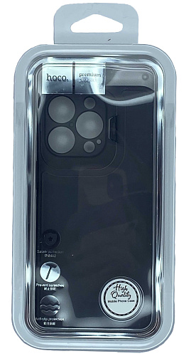 Чехол силиконовый для iPhone 13 Pro Max (6.7), Lens bracket series, HOCO, матовый черный