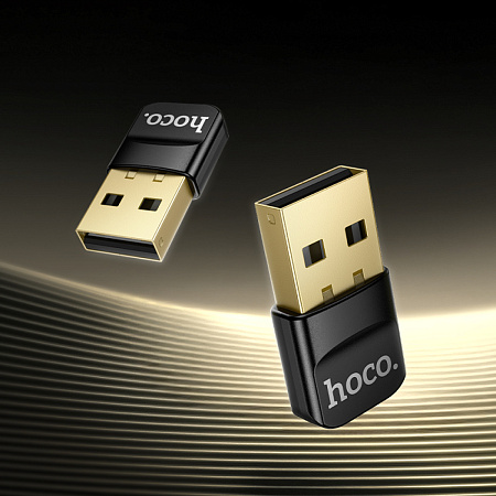 USB Bluetooth адаптер (BT 6.0), UA100, HOCO, черный