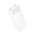 Универсальный Доп. Аккумулятор 20000mAh, J154A, HOCO, выход: 2 USB (22.5), 1 PD (20W), белый