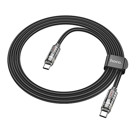 Кабель Type-C на Type-C, HOCO, U122, 60W, 1.2м, черный
