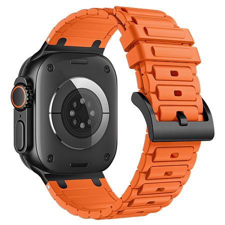 Ремешок на руку для Apple Watch 38/40/41/42 мм, HOCO, WA35, силиконовый, оранжевый