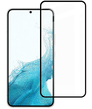 Защитное стекло на Samsung Galaxy S22 Plus/S23 Plus, (G1), HOCO, Flash attach full tempered glass, черное