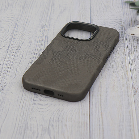 Чехол-накладка для iPhone 16 Pro, камуфляж, магнитный (MagSafe), без лого, X-CASE, бежевый