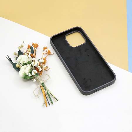 Чехол-накладка для iPhone 14 Pro Max, Silicon Case, без лого, угольно-серый