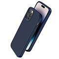 Чехол для iPhone 15 Pro Max, Silicone case, Магнитный (MagSafe), Pure series, HOCO, синий