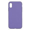 Чехол-накладка для iPhone X/XS, Silicon Case, без лого, сиреневый