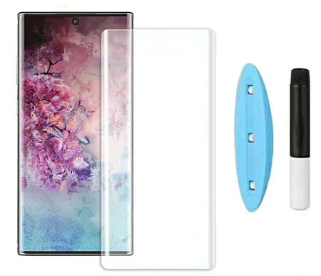 Защитное стекло на Samsung Galaxy Note 10, ультрафиолет, прозрачное, X-CASE