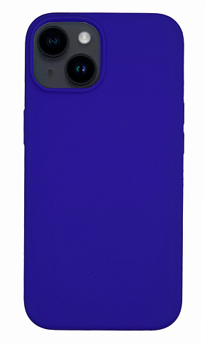 Чехол-накладка для iPhone 14, Silicon Case, без лого, пурпурно-синий