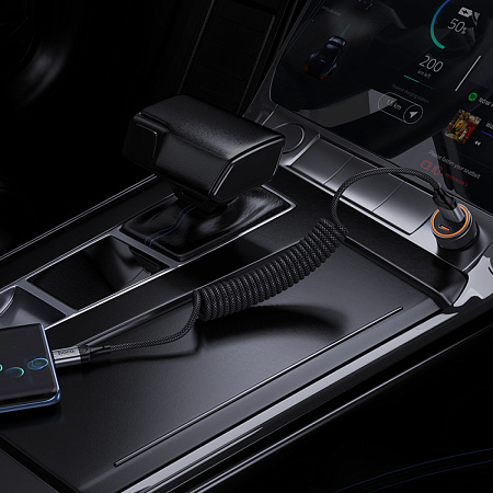 Usb кабель Type-C, HOCO, X121, витой, 1.5м, ток до 3A, черный