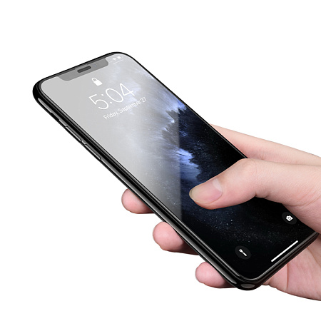 Защитное стекло на iPhone X/XS/11 Pro (G8), HOCO, 3D Full screen fine edge anti-fall tempered glass, черное