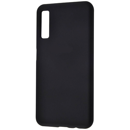 Чехол силиконовый для Samsung A750F, Galaxy A7 (2018), Silicone case, черный